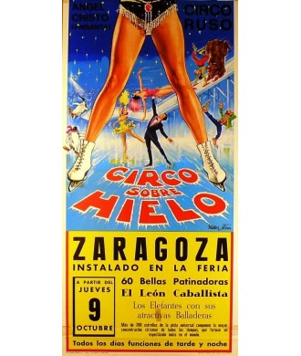 ANGEL CRISTO. CIRCO RUSO. CIRCO SOBRE HIELO. ZARAGOZA 1975