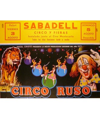 CIRCO RUSO. CIRCO Y FIERAS. 1973 SABADELL