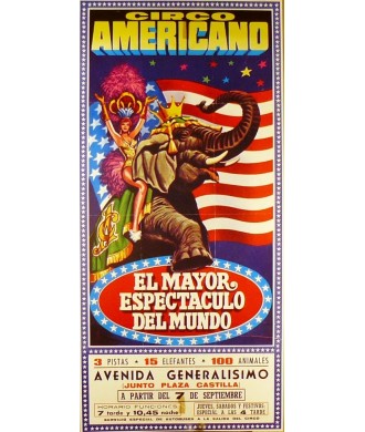 CIRCO AMERICANO EL MAYOR ESPECTACULO DEL MUNDO. 1972