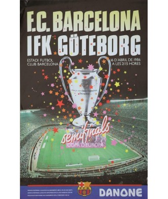 F.C BARCELONA -IFK GÖTEBORG. SEMIFINAL COPA D'EUROPA. 1986