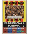 FINAL RECOPA BASILEA  16 MAYO 1979. BARCELONA 4 FORTUNA 3.