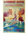 COMBAT NAVAL. NAVIRES DE GUERRE...