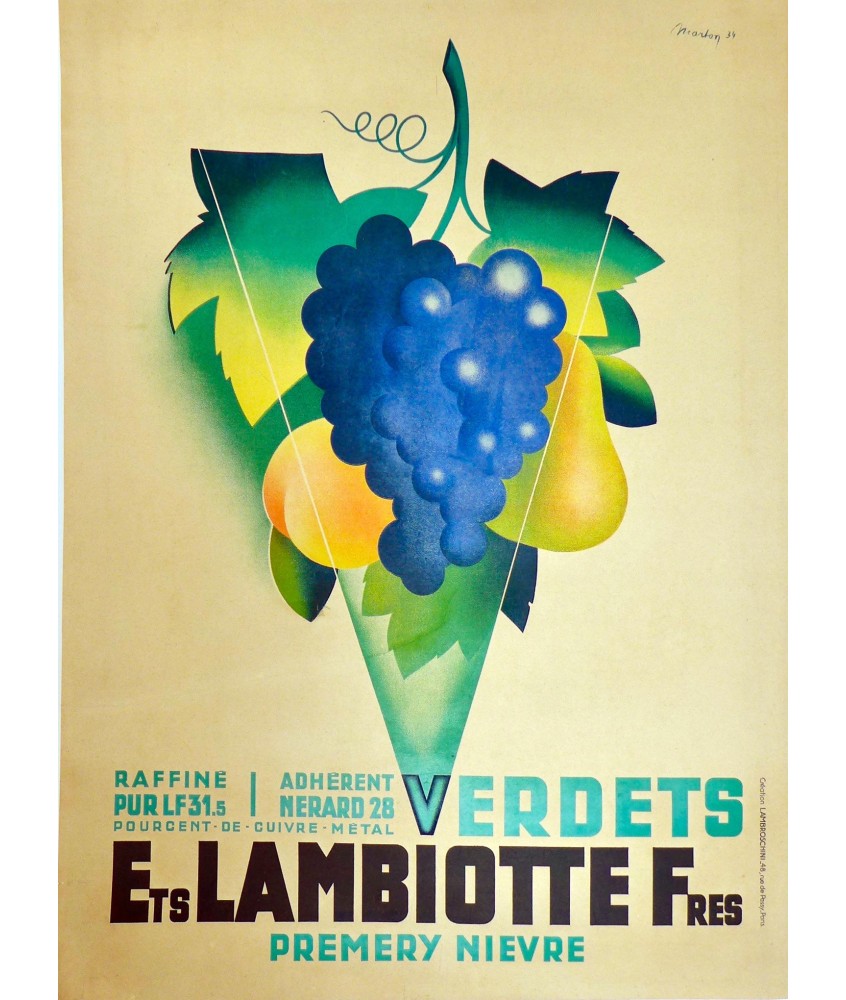 VERDETS Ets, LAMBIOTTE (VINS)...