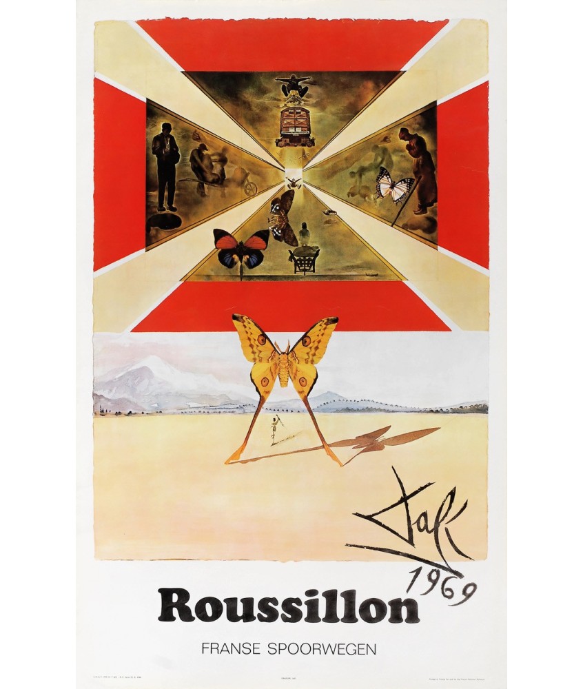 ROUSSILLON FRANCE SPOORWEGEN. DALI 1969...