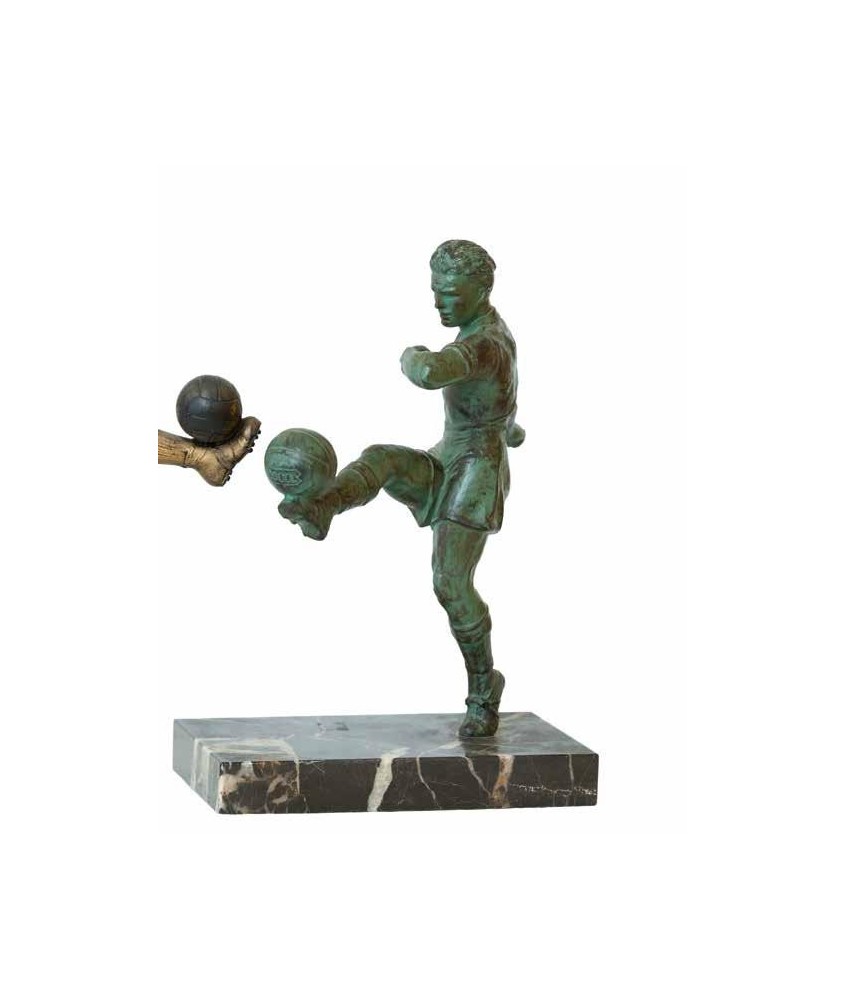 FUTBOL. BRONCE. Ca. 1940