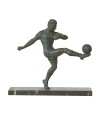 FUTBOL. BRONCE PATINA VERDE. Ca. 1930