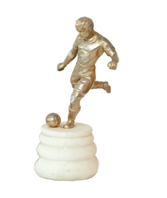 FOOTBALL. METAL. PATINE BRONZE. Vers 1940