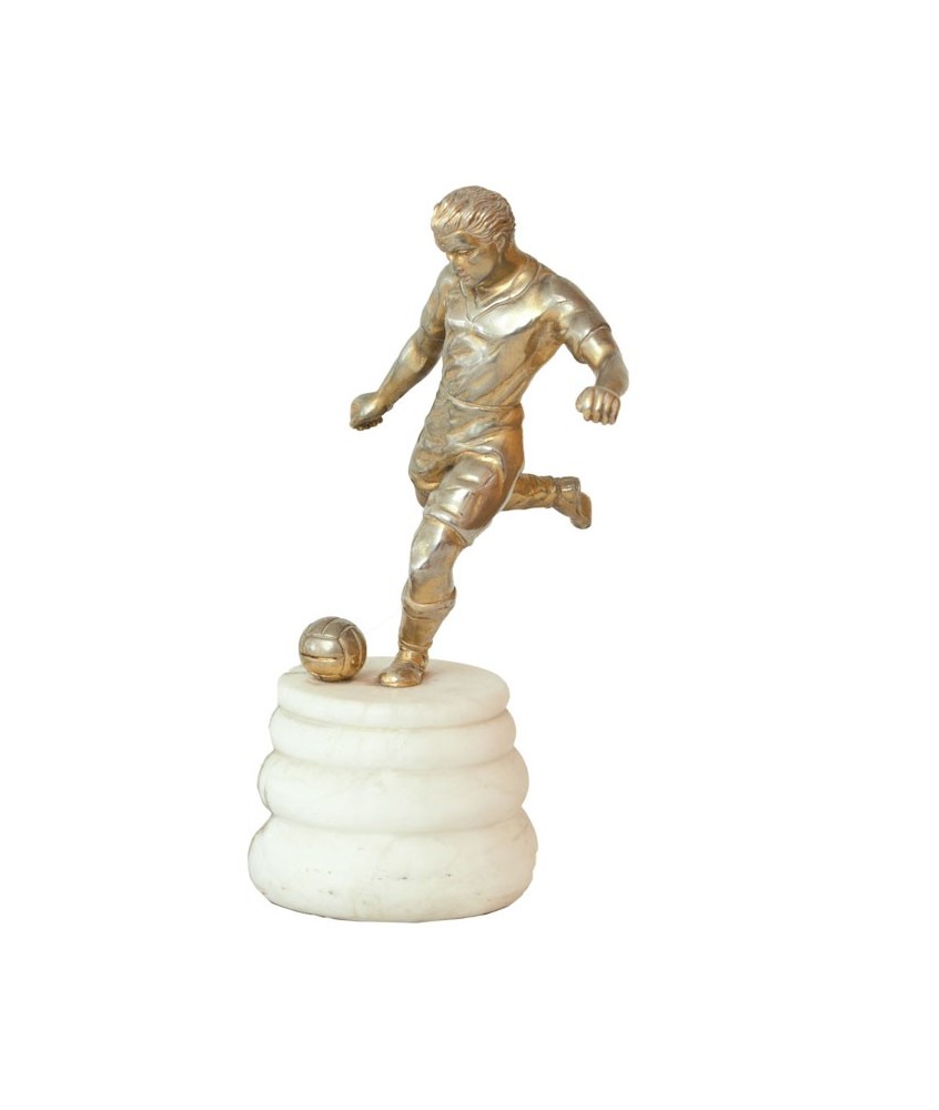 FOOTBALL. METAL. PATINE BRONZE. Vers 1940