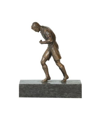 ATHLÈTE. CALAMINE PATINE BRONZE. Vers 1920