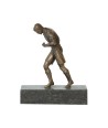 ATLETA. CALAMINA. PATINA BRONCE. Ca. 1920