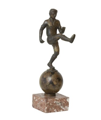 FOOTBALL. BRONZE. Ca. 1930