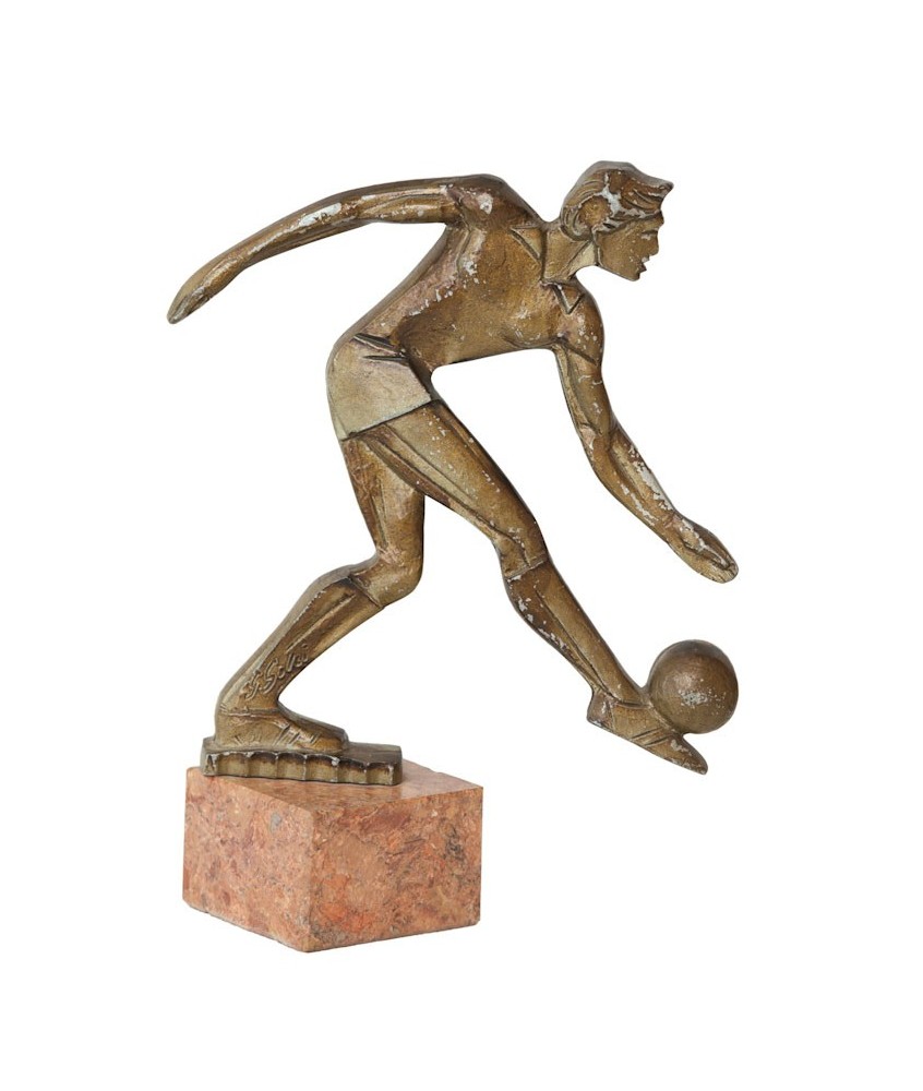 FUTBOL. METAL. Ca. 1950