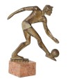 FUTBOL. METAL. Ca. 1950