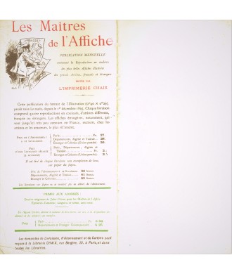 EXPOSITION D'AFFIXHES ARTISTIQUE françaises et étrangères, modernes et rétrospectives. Entrée 1fr. Au Cirque de Reims.1896