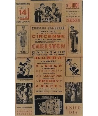 EIBAR.  26/04/1940. CIRCO CARCELLE-CARLSTON