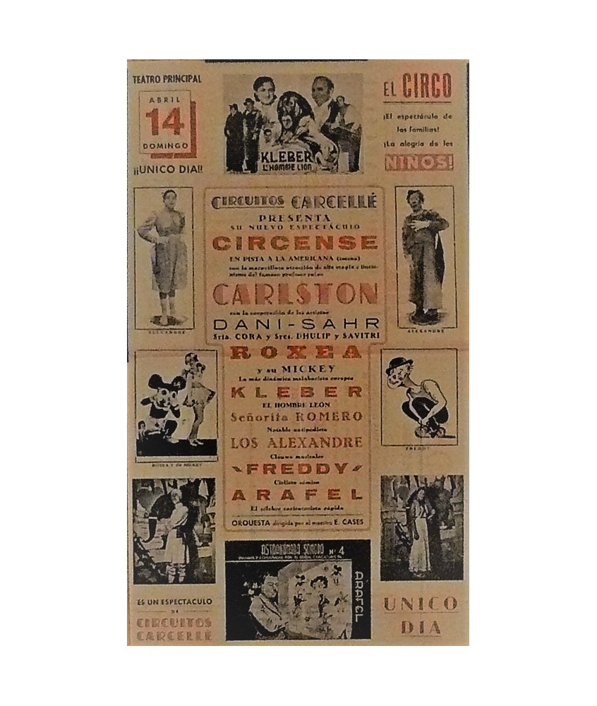 EIBAR.  26/04/1940. CIRCO CARCELLE-CARLSTON