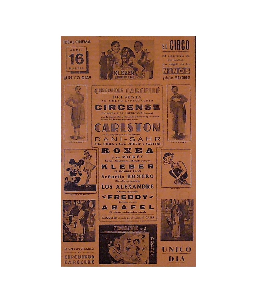 CALAHORRA.  16/04/1940. CIRCO CARCELLE-CARLSTON