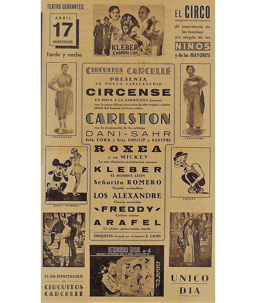 TUDELA.  17/04/1940. CIRCO CARCELLE-CARLSTON