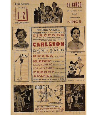 SANTANDER 1-2/05/1940. CIRCO CARCELLE-CARLSTON