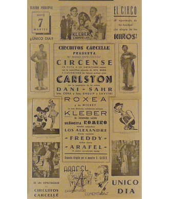 PALENCIA 7/05/1940. CIRCO CARCELLE-CARLSTON