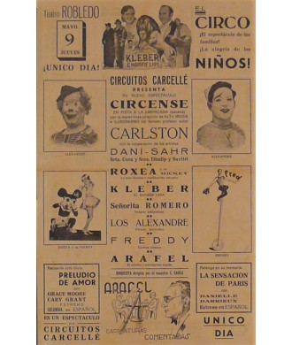 GIJON (ASTURIAS) 9/05/1940. CIRCO CARCELLE-CARLSTON