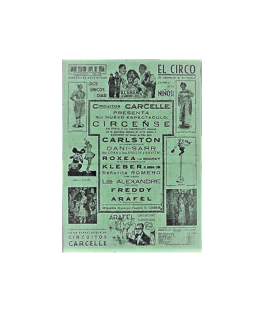 VALLADOLID 4/05/1940. CIRCO CARCELLE-CARLSTON