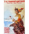 Cie. Gle. TRANSATLANTIQUE. FRENCH LINE -LINEA FRANCESA. ANTILLES... /