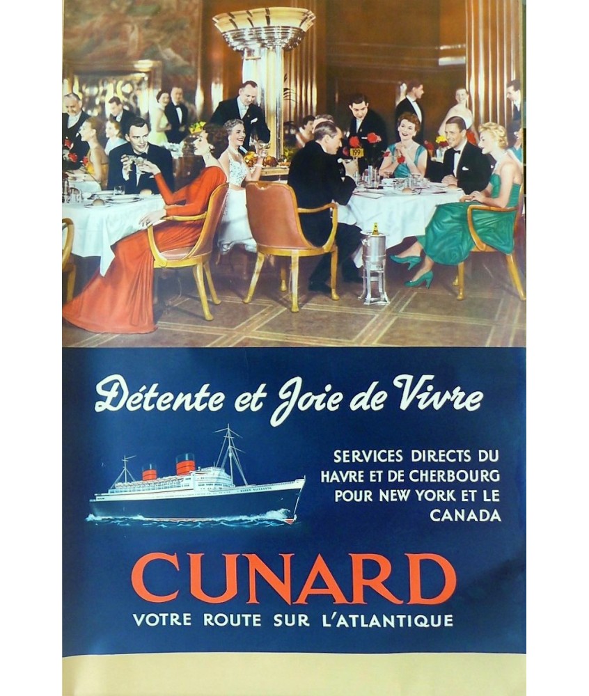 CUNARD VOTRE ROUTE SUR L'ATLANTIQUE. (Queen Mary) /