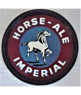 Enamelled tray imperial horse ale. 30 cm.