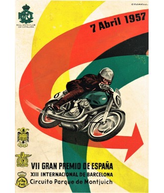 VII GRAN PREMIO DE ESPAÑA. 1957. REAL MOTO CLUB DE CATALUÑA
