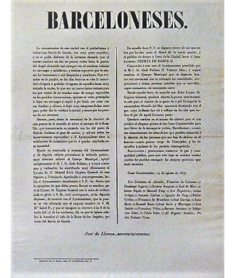 BARCELONESES 14 AGOSTO 1847. INAUGURACION PUERTA ISABEL IIª