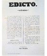 EDICT. BARCELONE 1845. LOTERIE