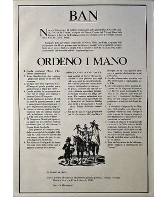 BAN. ORDRE, CARNAVAL 1980. GRACIA (BARCELONE)