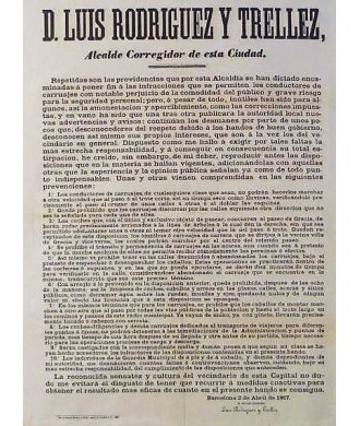 LUIS RODRIGUEZ. MAYOR. BARCELONA 1867. CARRIAGES