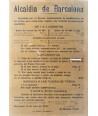 ALCALDIA DE BARCELONA. 1918. TARIFAS AUTO-TAXIS