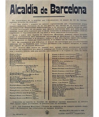 ALCALDIA DE BARCELONA 1916. AUTOMOVILES Y CARRUAJES.