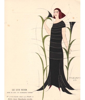 UNE ROBE DU SOIR, DE MADELEINE VIONNET. THAYAHT. LA GAZETTE DU BON TON