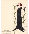 LE LYS NOIR. UNE ROBE DU SOIR, DE MADELEINE VIONNET. THAYAHT. LA GAZETTE DU BON TON