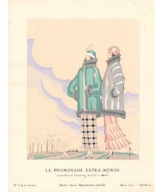 LA PROMENADE EXTRA-MUROS. CHARLES MARTIN. GAZETTE DU BON TON