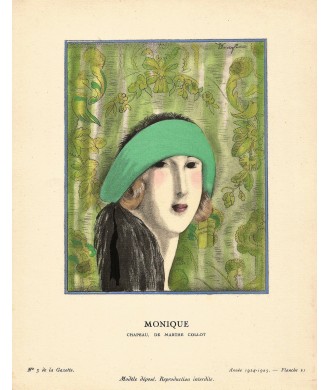 MONIQUE. CHAPEAU DE MARTHE COLLOT. ZINOVIEV. GAZETTE DU BON TON