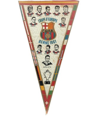 C de F B (Club de Futbol Barcelona). COUPRE D'EUROPE 1951. BERNE