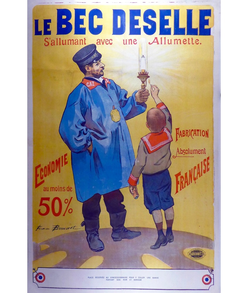 LE BEC DESELLE.  S'ALLUMANT AVEC UNE ALLUMETTE