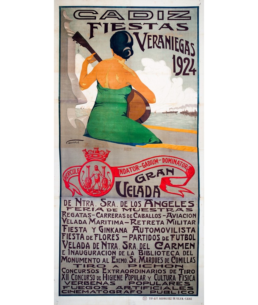 CADIZ FIESTAS VERANIEGAS 1924