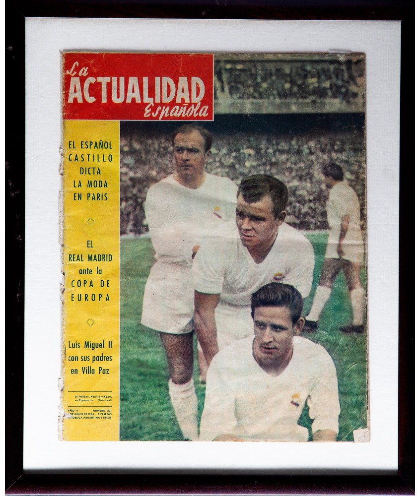 KUBALA Y DISTEFANO CON LA CAMISETA DEL REAL MADRID. LA ACTUALIDAD ESPAÑOLA 1956