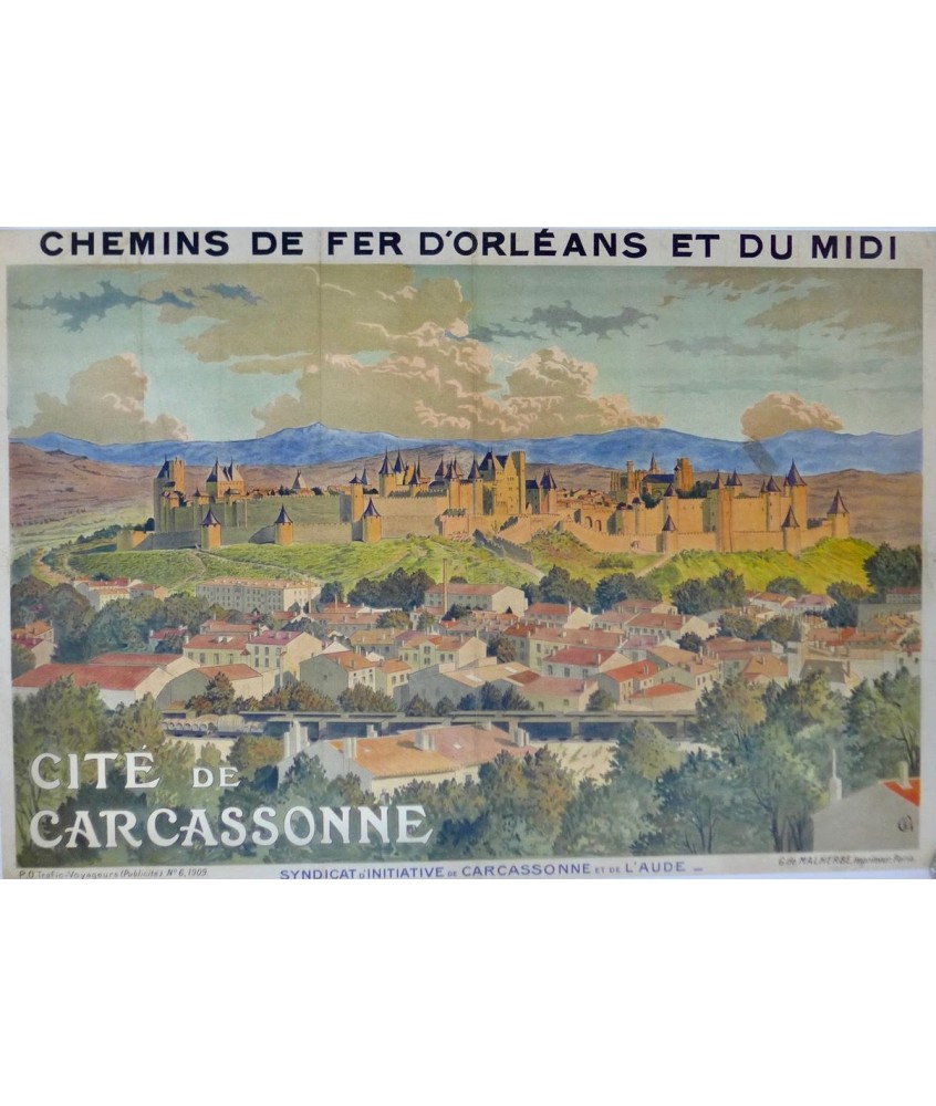 CITE de CARCASSONNE Chemins de Fer d'Orléans et du Midi