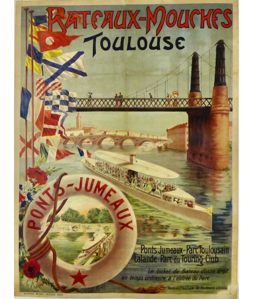 BATEAUX MOUCHES TOULOUSE 1900