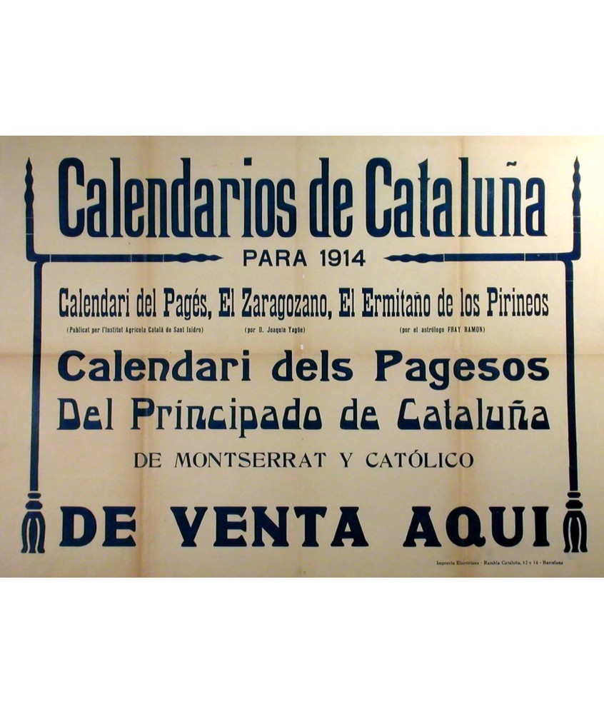 CALENDARIOS DE CATALUÑA 1914