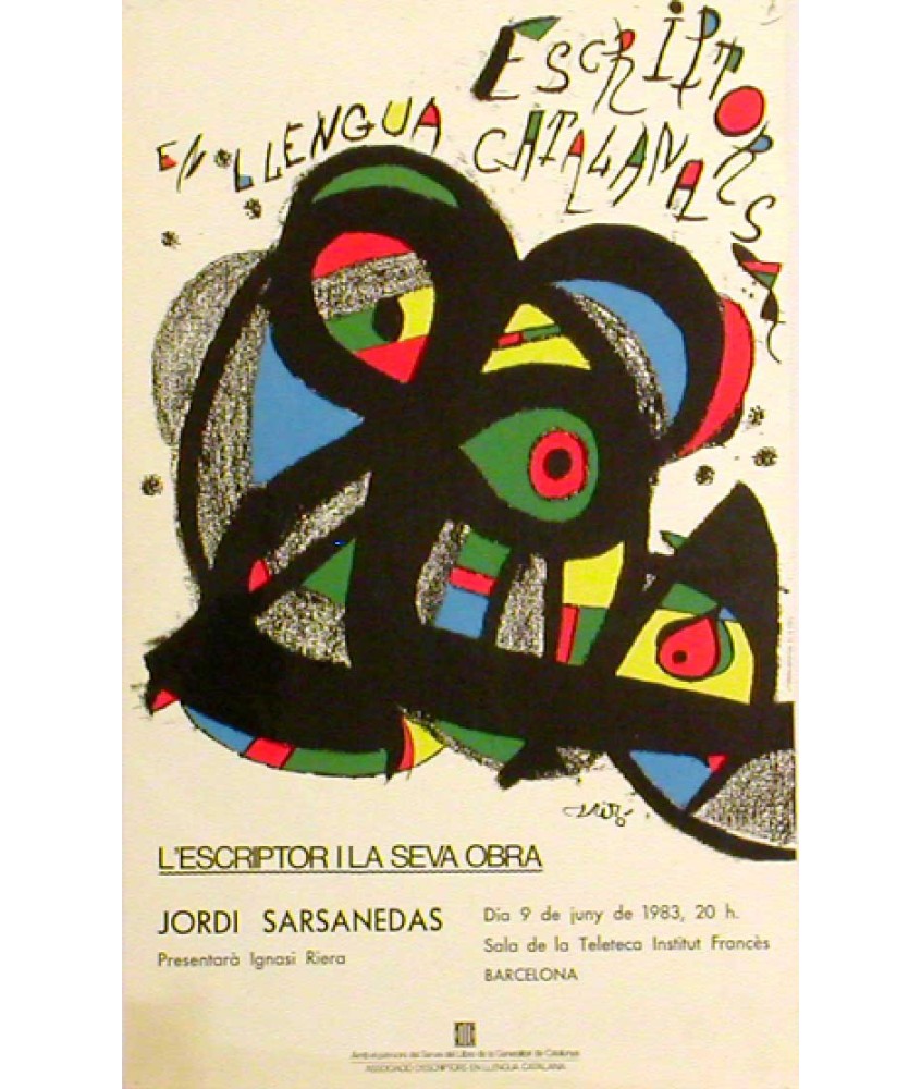 ESCRIPTORS EN LLENGUA CATALANA. JOAN MIRÓ i FERRÀ, JOAN (Barcelona 1893 - Palma de Mallorca 1983)