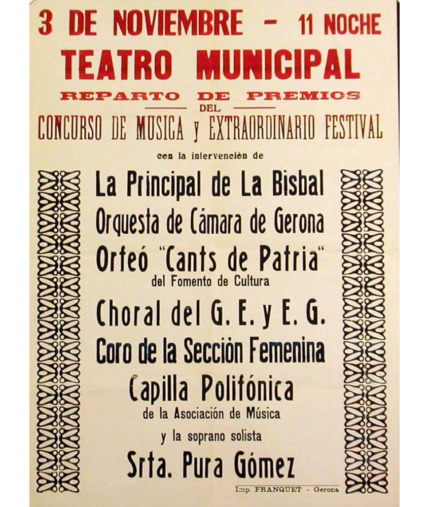 TEATRO MUNICIPAL, CONCURSO DE MUSICA