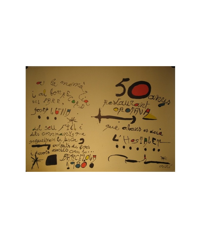 50 ANYS OROTAVA. Joan MIRO